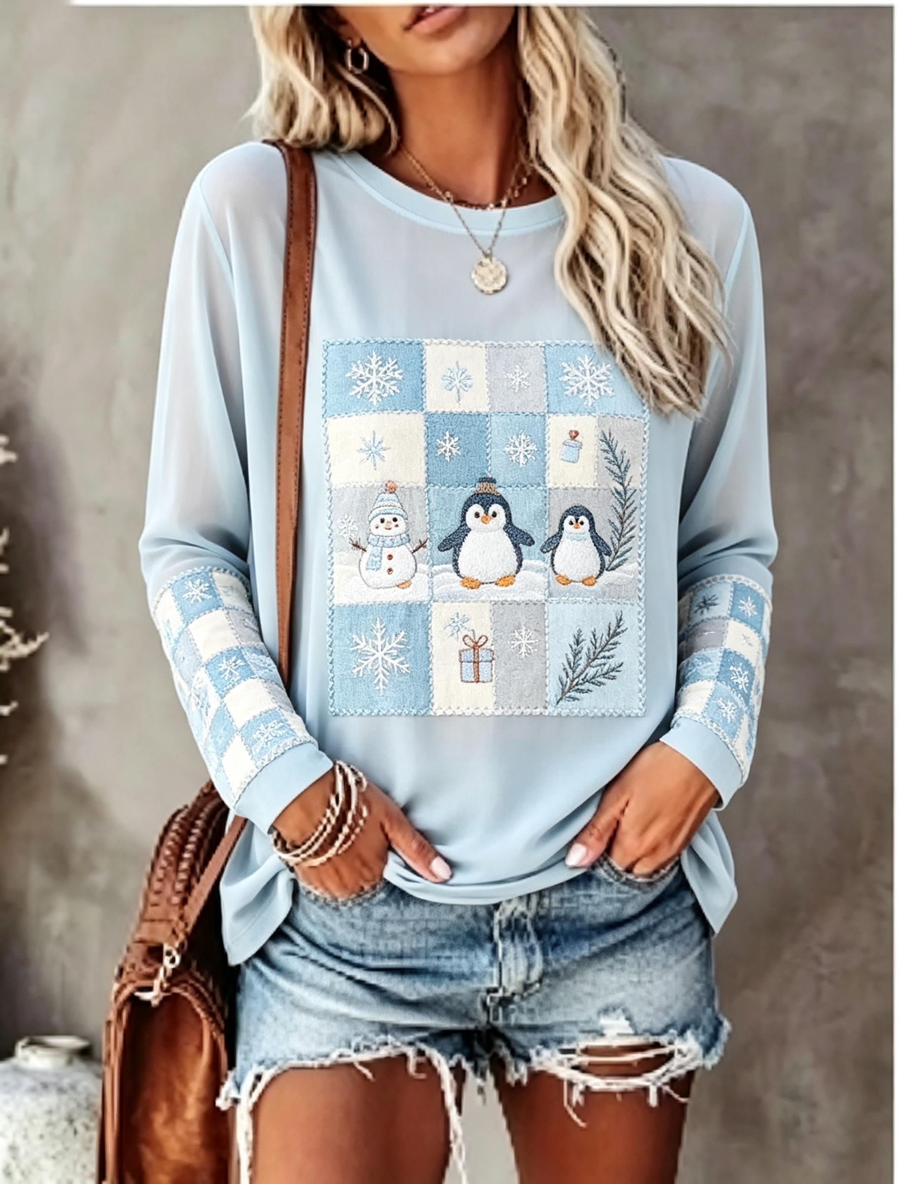 Women Long Sleeve T Shirt Fox  - đánh giá và giá T-Shirts